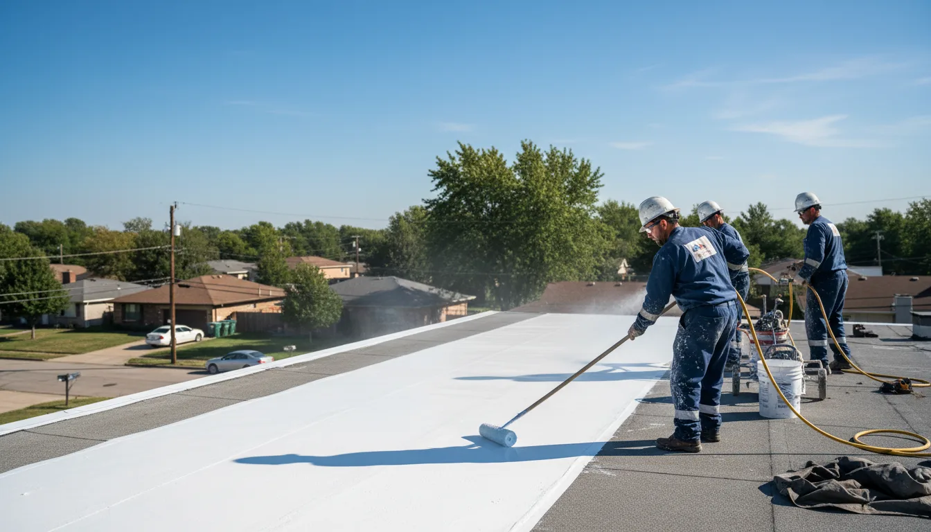 Commercial roof coating in Moatsville, WV near me